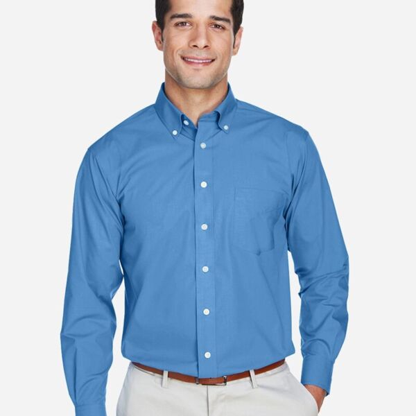 Men's Tall Crown Collection® Broadcloth Woven Dress Shirt Thumbnail