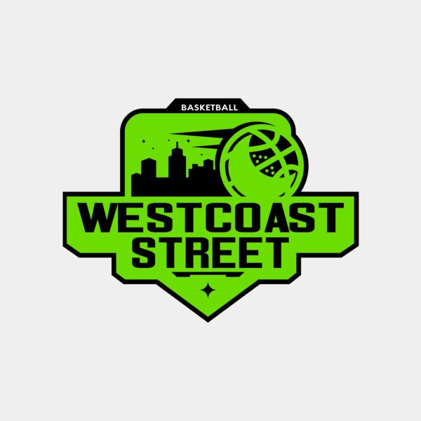 Westcoast Street Basketball logo template Thumbnail